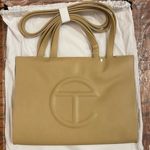 Telfar Medium Shopping Bag in Cream